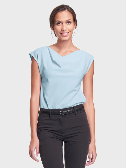 LT. BLUE PORTIA TOP