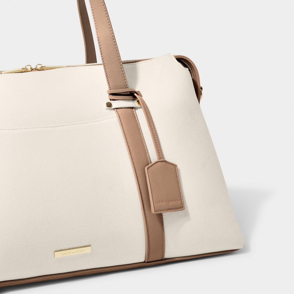 AMALFI CANVAS WEEKEND BAG | OFF WHITE