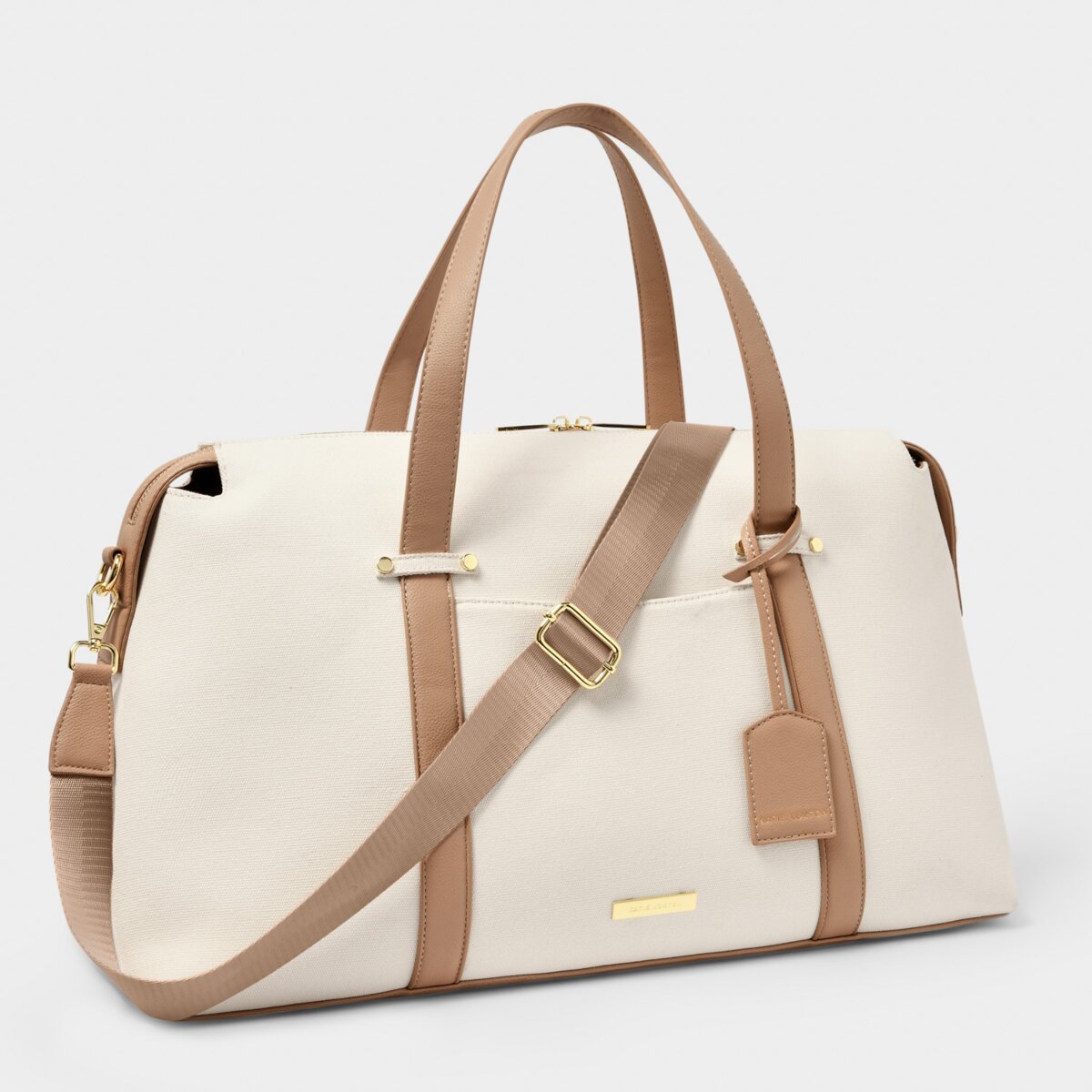 AMALFI CANVAS WEEKEND BAG | OFF WHITE